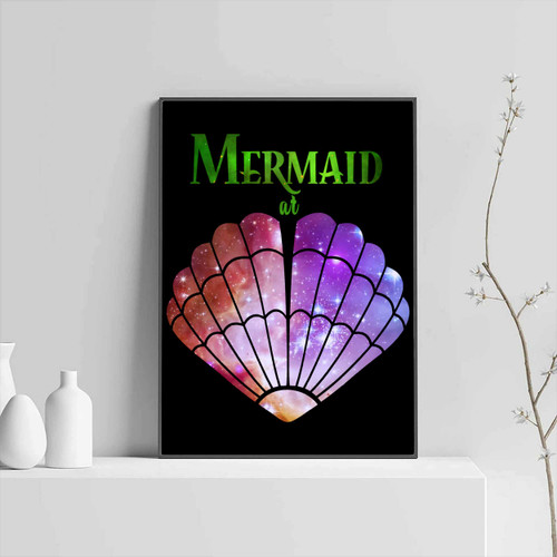 Mermaid Shell Colour Posters