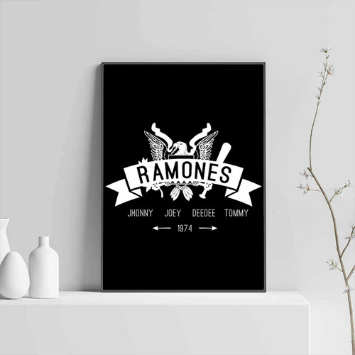 Ramones Logo Crew With Cover Posters