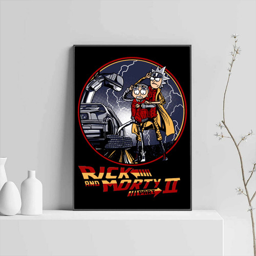 Rick And Morty Back To The Future Posters