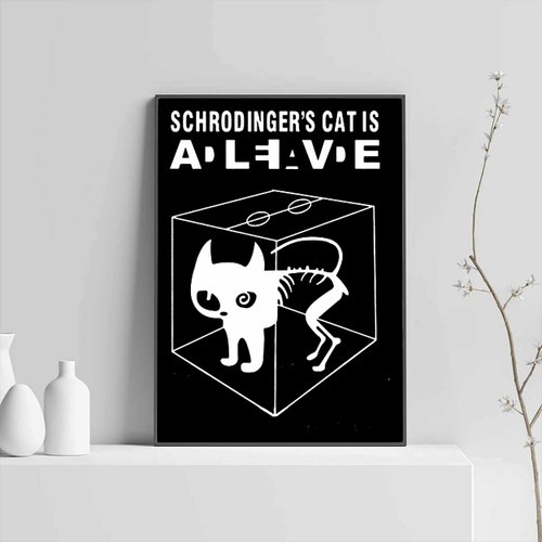 Schrodingers Cat Is Alive Posters