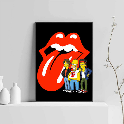 The Rolling Stones Logo The Simpsons Crew Posters