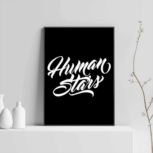 Typography Human Stars Posters