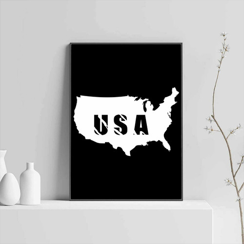Usa Maps Silhouette Posters