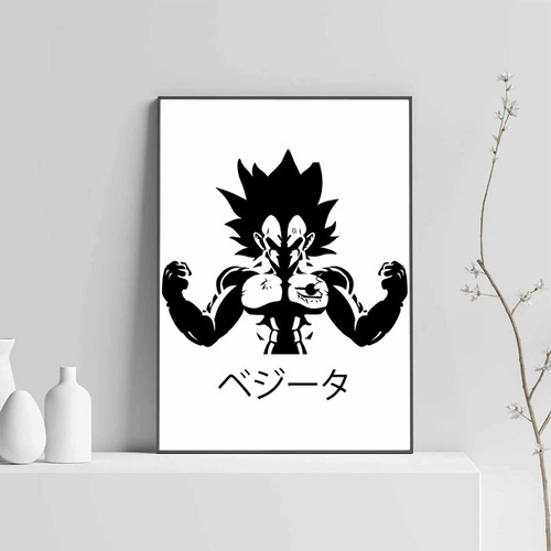 Vegeta Powerfull Black Posters