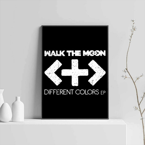 Walk The Moon Different Colors Logo Black And White Posters