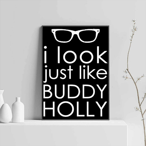 Weezer Buddy Holly Lyrics Poster Part One Posters