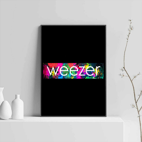Weezer Title With Background Fan Art Posters