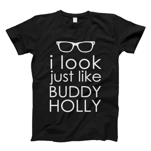 Weezer Buddy Holly Lyrics Poster Part One Man's T shirt
