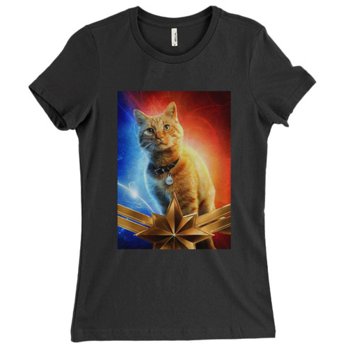 Captain Marvel Goose Cat Origin Woman's T shirt
