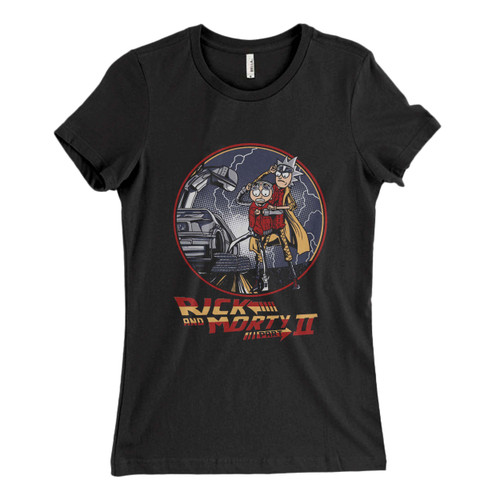 Rick And Morty Back To The Future Woman's T shirt