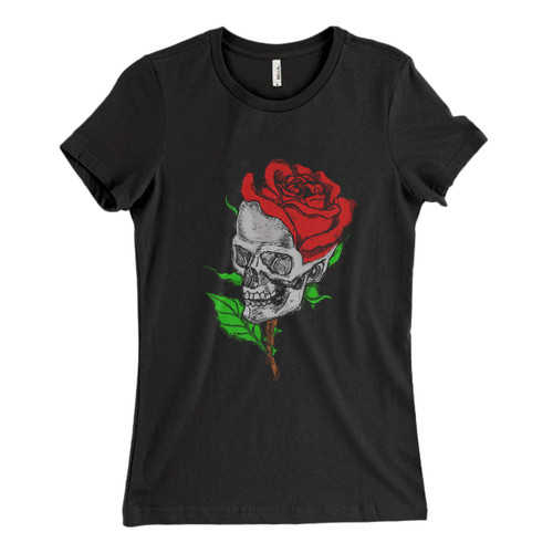 Skull Flowers Woman's T shirt