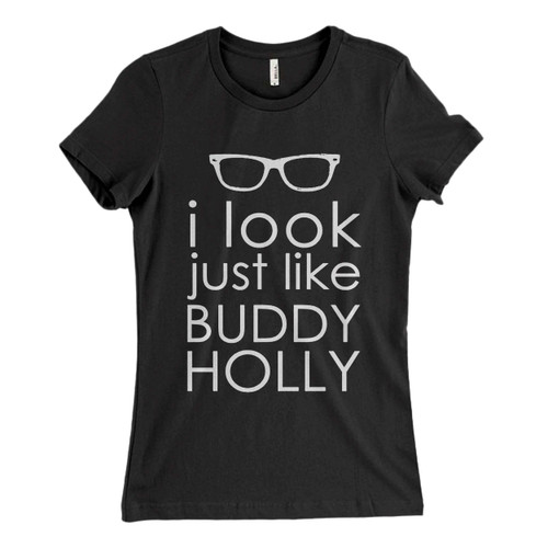 Weezer Buddy Holly Lyrics Poster Part One Woman's T shirt