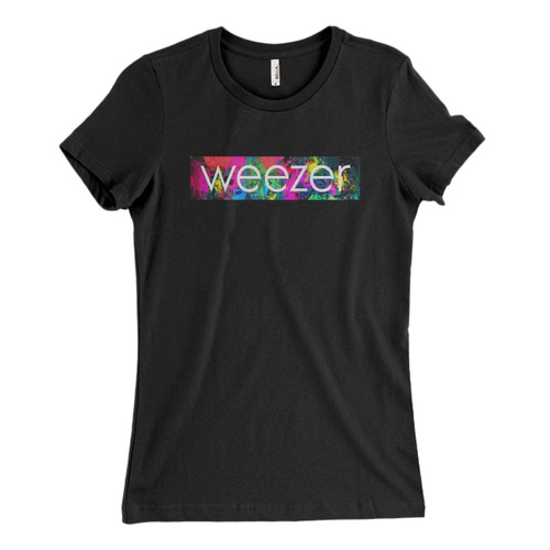 Weezer Title With Background Fan Art Woman's T shirt