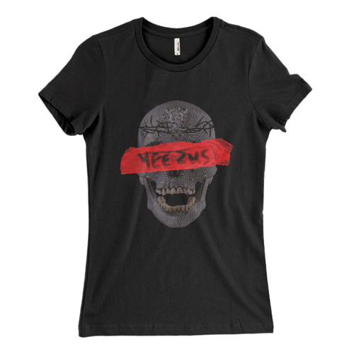 Yeezus Skull Flowers Woman's T shirt
