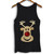 Xmas Christmas Rudolph Glittered Nose Woman Tank top