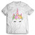 Unicorn Face Flower Man's T shirt