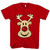 Xmas Christmas Rudolph Glittered Nose Man's T shirt
