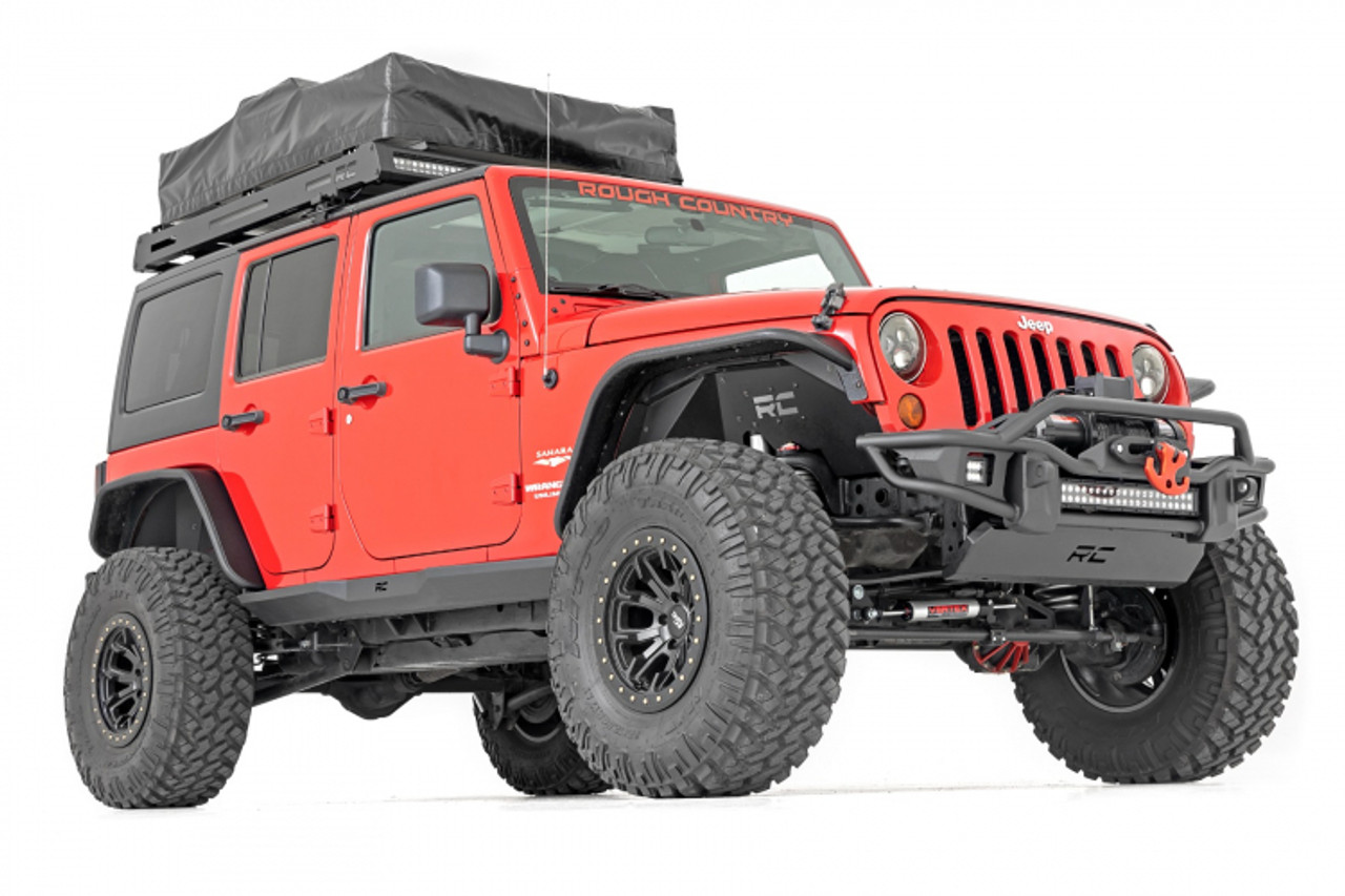 Rock Sliders Heavy Duty l 4-Door Jeep Wrangler JK (07-18) - National Tire &  Wheel | NTWOnline