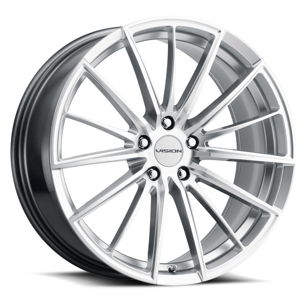 20x8.5 5x108 6.1BS Axis Silver - Vision Wheel - NTWOnline