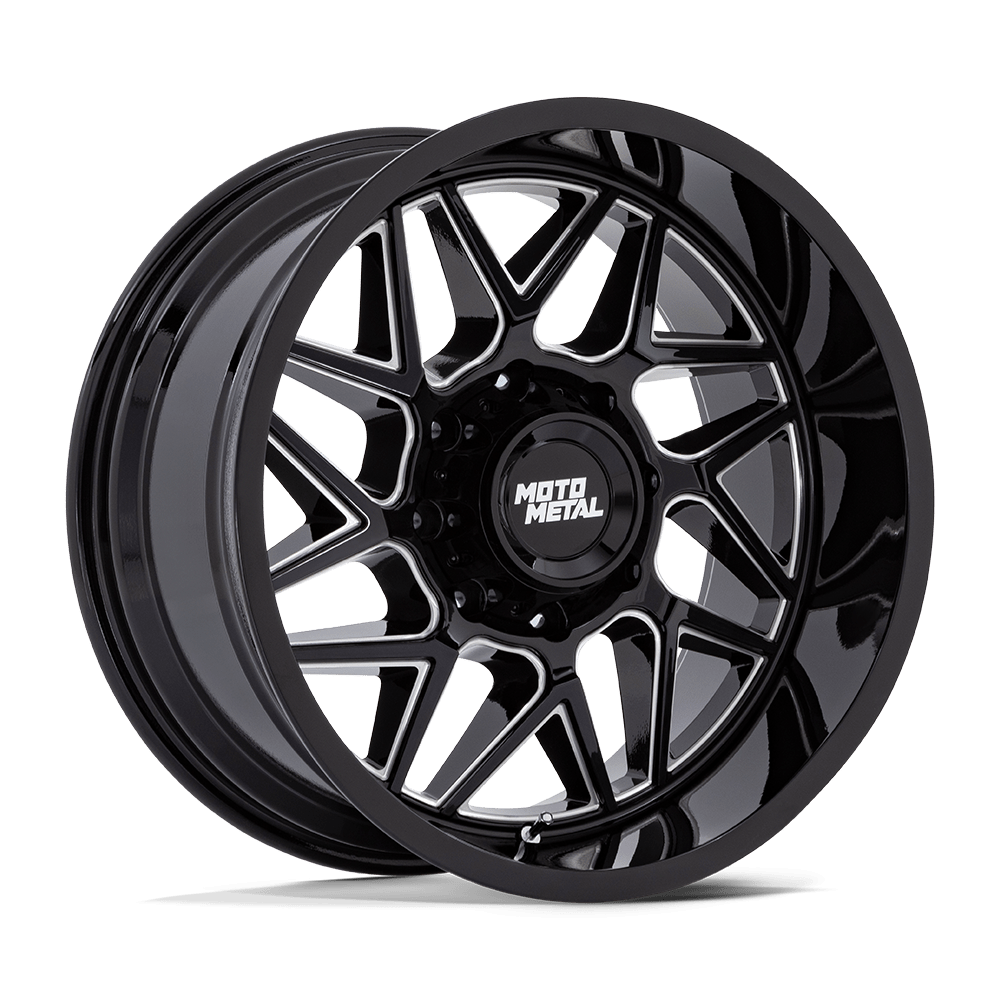 Moto Metal MO812 TURBINE 20X9 GLOSS BLACK MILLED MO812BE20906801