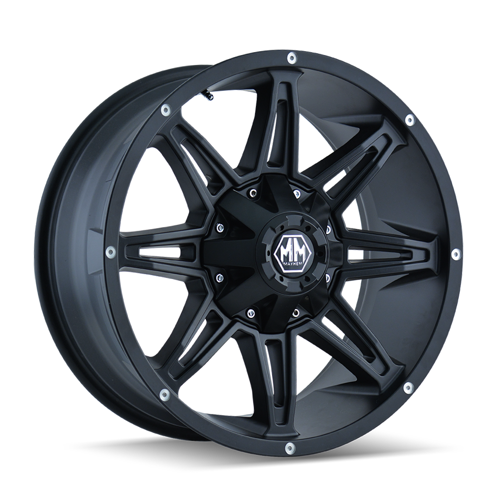 Mayhem Wheels 8090 Black 18x9 8x180 18 O.S. 124.1 H.B.