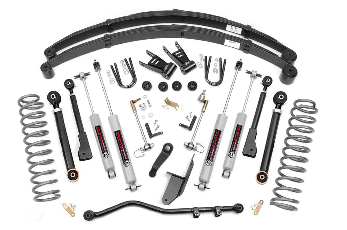 Rough Country 6.5 Inch Lift Kit for Jeep Cherokee XJ 2WD/4WD