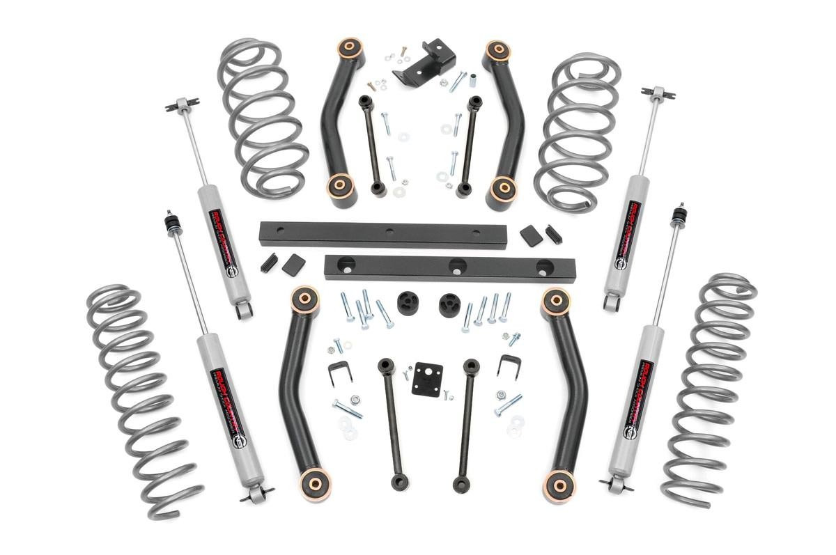 Rough Country 4 Inch Lift Kit for Jeep Wrangler TJ 4WD (1997-2002