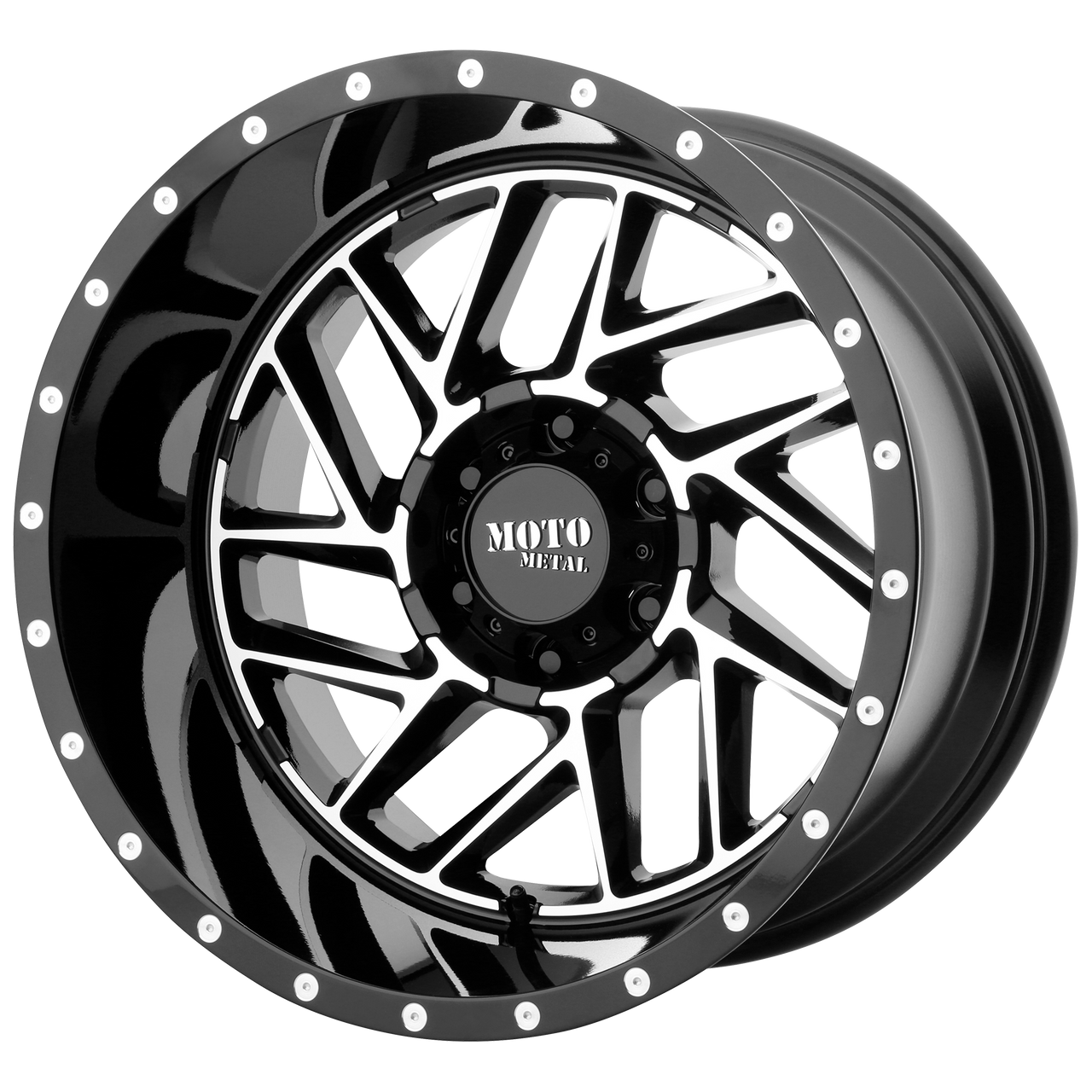 マッドジョンソン Moto Metal MO985 Black/Mach 20x9 6x5.5 0 O.S. 66.1 H.B.