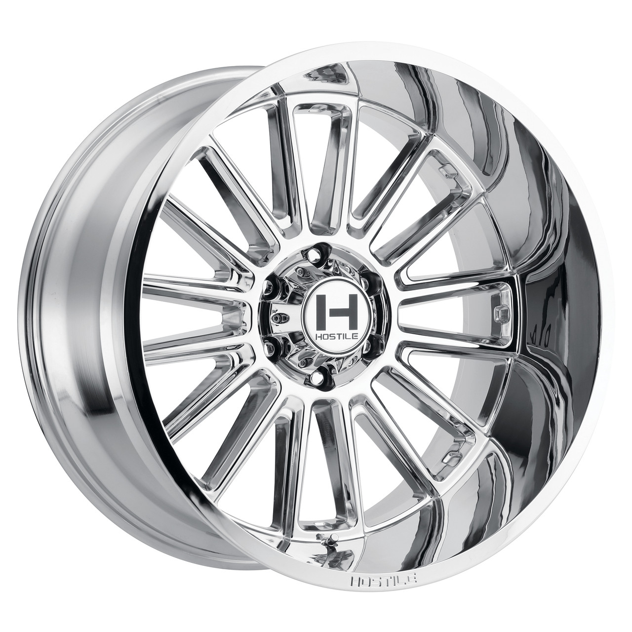Hostile Wheels H115 Chrome 20x10 8x180 -19 O.S. 125.2 H.B.