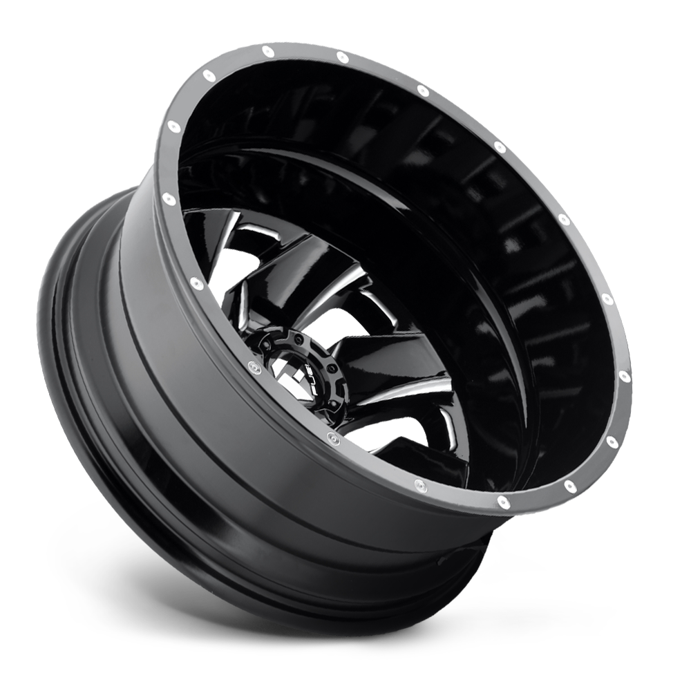 20" D574 Cleaver Dually Kit / Black & Milled Fuel OffRoad National