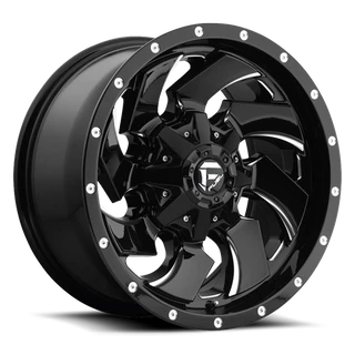 17x9 5x4.5/5x5 4.5BS D574 Cleaver Black Milled - Fuel Off-Road