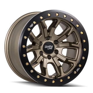 17x9 5x5 4.53BS Dt1 Matte Gold - Dirty Life Wheels