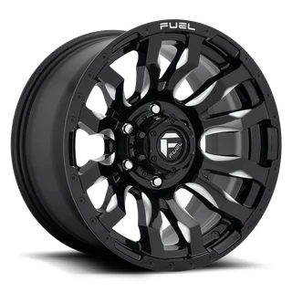 16x8 6x5.5 4.5BS D673 Blitz Gloss Black Milled - Fuel Off-Road