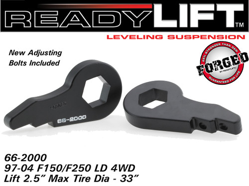 97-00 Ford F150 2in Leveling Kit Forged Torsion Key - Ready Lift