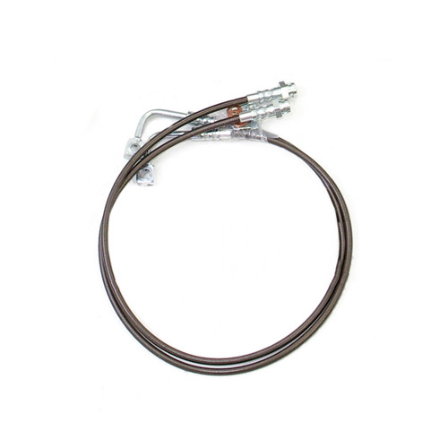 07-17 Jeep JK Rear Braided Stainless Steel Brake Lines - Ready Lift