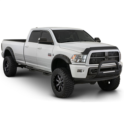 18-20 Ford F150 4pc Set Max Coverage Pocket/Rivet Style Fender Flares Black Smooth Finish - Bushwacker Flares