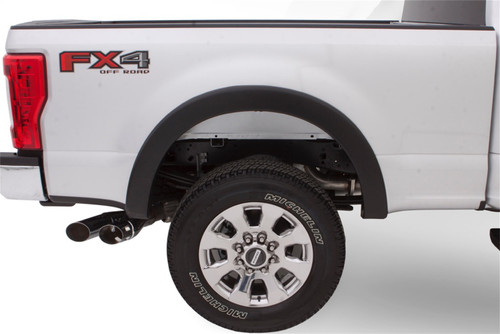 92-97 Ford F150/F250/F350SD/Bronco 96in Bed 4pc Set OE Style Fender Flares Black Smooth Finish - Bushwacker Flares