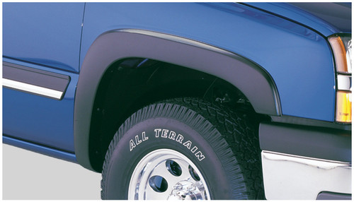 99-06 Chevy Silverado 1500/2500HD/3500 Front 2pc OE Style Fender Flares Black Smooth Finish - Bushwacker Flares
