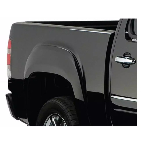 07-13 GMC Sierra 1500 Rear 2pc OE Style Fender Flares Black Smooth Finish - Bushwacker Flares