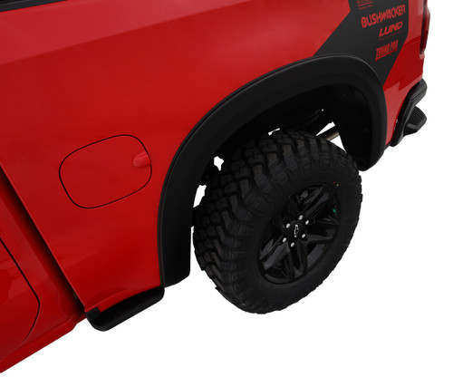 19-21 Chevy Silverado 1500 Rear 2pc OE Style Fender Flares Black Smooth Finish - Bushwacker Flares 19-21 Chevy Silverado 1500 Rear 2pc OE Style Fender Flares Black Smooth Finish - Bushwacker Flares