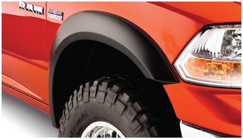 09-21 Ram 1500 Front 2pc Extend-A-Fender Flares Black Smooth Finish - Bushwacker Flares