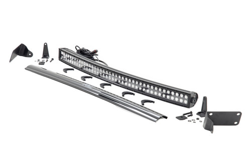 LED Light Bumper Mount 40" Black Dual Row Ram 2500/3500 (10-18)