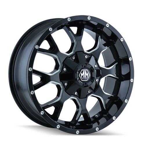 8015 Warrior 20x9 6x135 -8mm Black