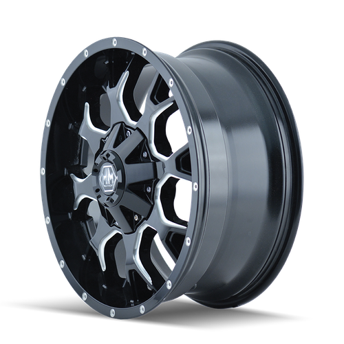 8015 Warrior 20x9 6x135 -8mm Black