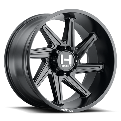 22x12 8x180 4.75BS H119L Dagr Asphalt - Hostile Wheels