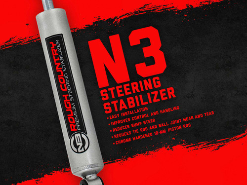 N3 Steering Stabilizer Relocation Bracket Jeep Wrangler JK (07-18)