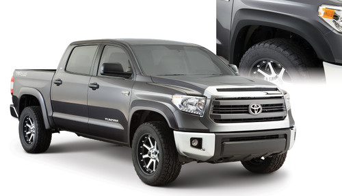 14-21 Toyota Tundra 4pc Set Extend-A-Fender Flares Black Smooth Finish - Bushwacker Flares