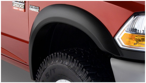 94-01 Dodge 1500/2500/3500 Front 2pc Extend-A-Fender Flares Black Smooth Finish - Bushwacker Flares