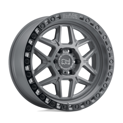17X9 6X5.5 4.53BS Kelso Battleship Gray w/Blk Ring - Black Rhino