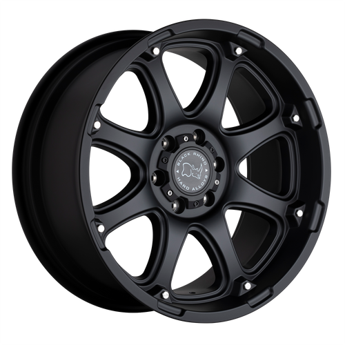 18X9 6X5.5 4.53BS Glamis Matte Blk - Black Rhino